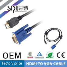 SIPU Suitable price cable vga to hdmi hdmi computer cable vga to scart cable
